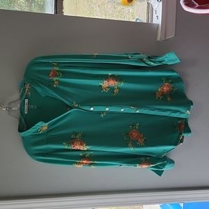 Long Sleeve Figueroa & Flower Blouse XL